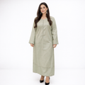 Elegant Sage Green Lawn 2 Piece Suit (Long Shirt & Trouser) for Women